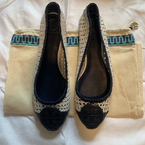 Tory Burch woven flats
